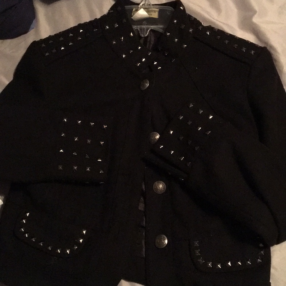 Black jacket studded